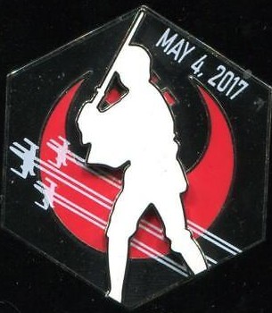 May the 4th Be With You - Jedi Luke Skywalker Silhouette | PIN 12162