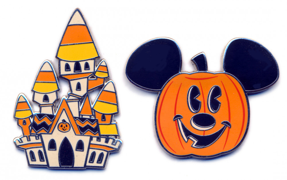 Halloween Mickey Icon Pumpkin & Candy Corn Castle