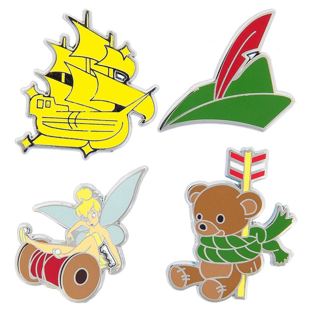 Disney Parks - Peter Pan Icons Flair Set
