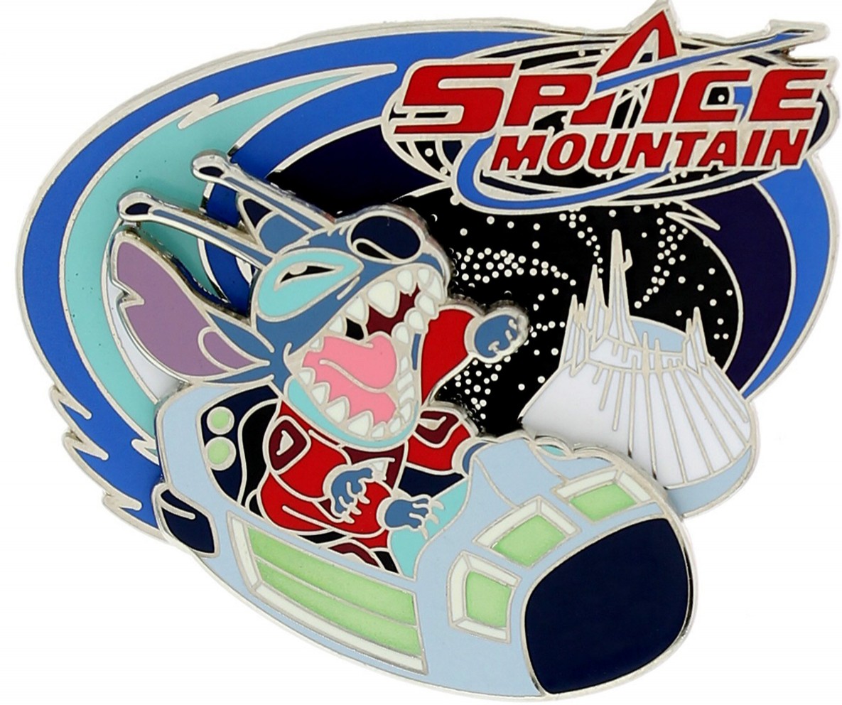 Disney - PIKAFISH Mickey's Pin Odyssey 2008 - Space mountain Stitch | PIN 17958