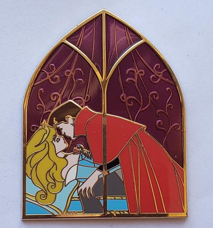 Sleeping Beauty Stained Glass Window set Disney Trading Pin Series ...