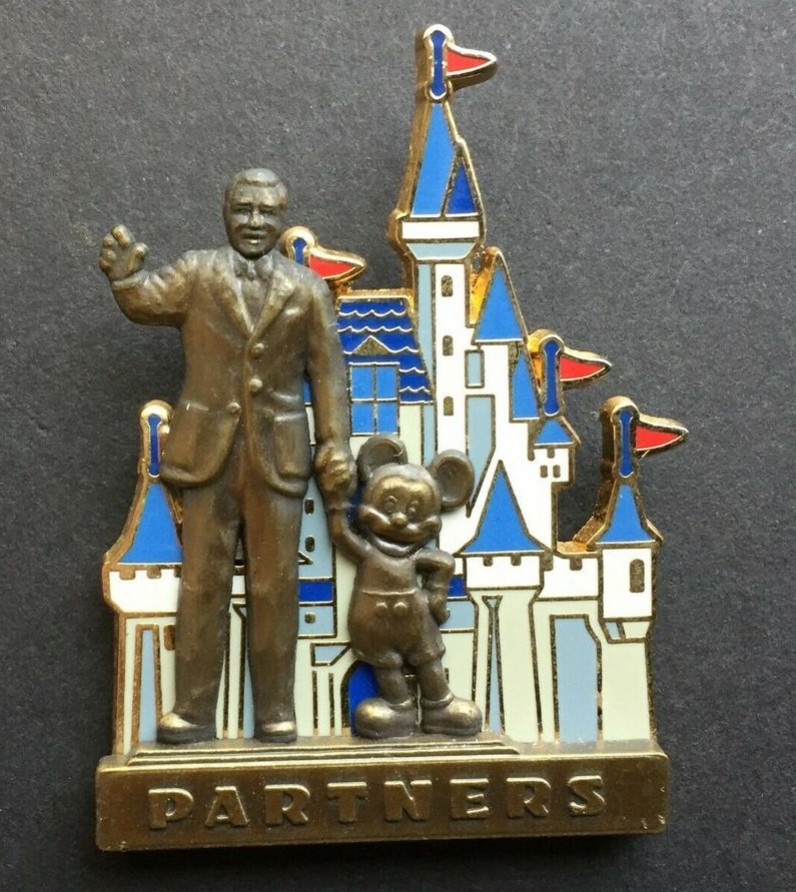 Partners Statue - Walt Disney and Mickey Mouse in front of