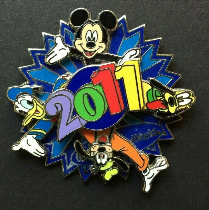 2011 Dated Year Pins - Mickey and Friends Starburst Spinner