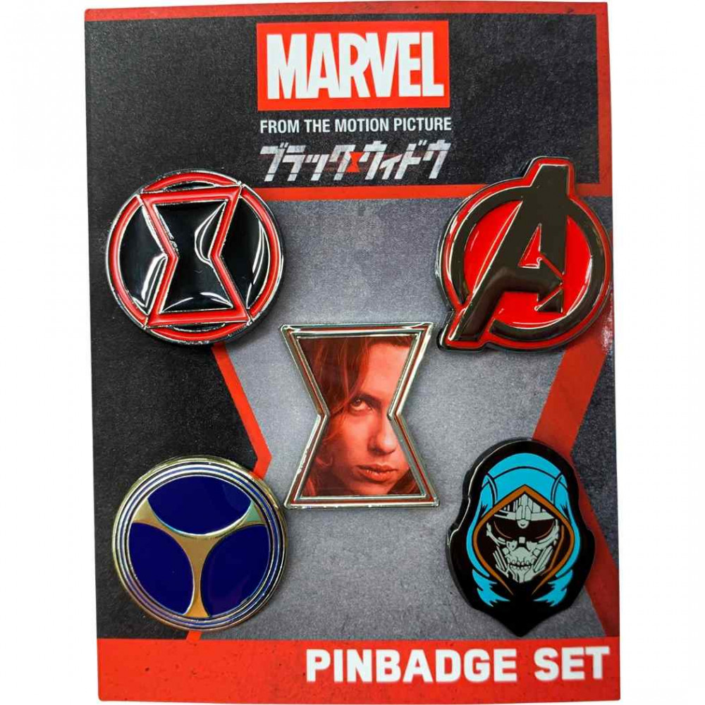 Black Widow Pin Badge Pins Set