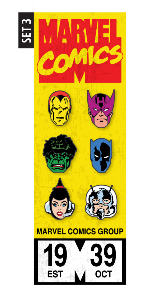 Set 3 - Iron Man, Hawkeye, Hulk, Black Panther, Wasp and Ant-Man