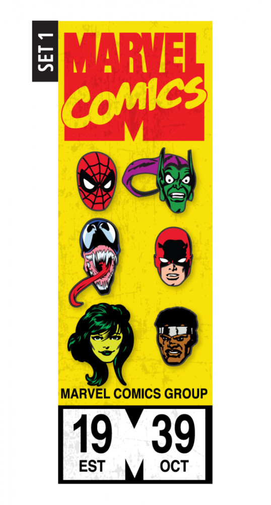 Set 1 - Spider-Man, Green Goblin, Venom, DareDevil, She-Hulk and Daredevil