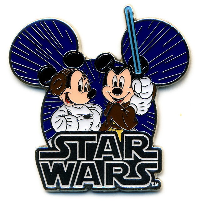 Disney - ワイルドマウス Star Wars - Jedi Mickey & Princess Minnie | PIN 29127