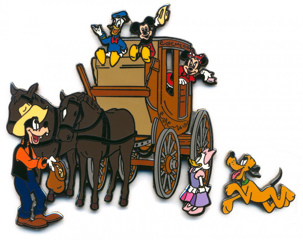 Fab 5 & Daisy with a Stagecoach 2 Pin Set - Complete Set
