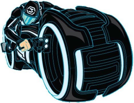 アメコミ TRON: Legacy Sam Flynn Light Cycle Tron: Legacy Light Cycle Power Pack & Sam Flynn Action Figure