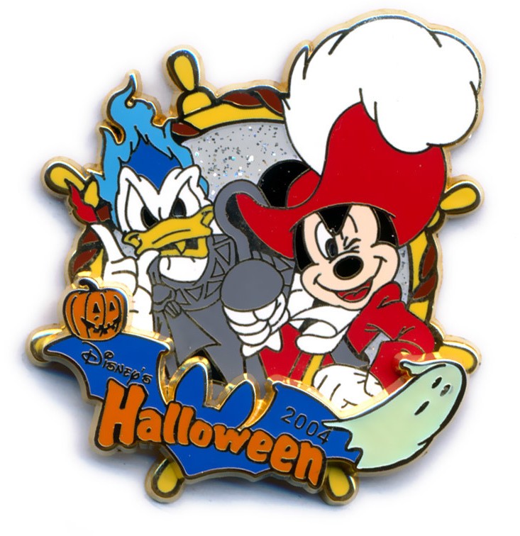 Halloween 2004 - Mickey as Captain Hook & Donald as Hades | PIN 29288