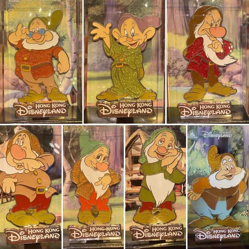 Seven Dwarfs Limited Release Pins 2021 at Hong Kong Disneyland
