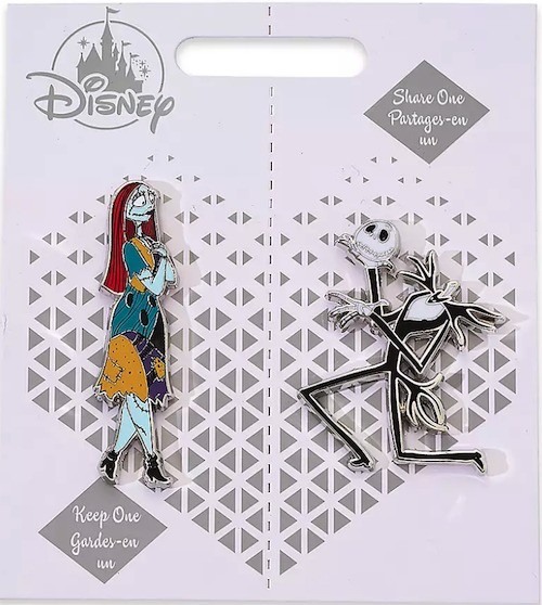 Jack Skellington and Sally Pin Set - Full Set