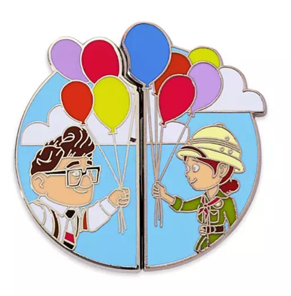 Carl Fredricksen and Ellie with Balloons Pin Set - Full Set
