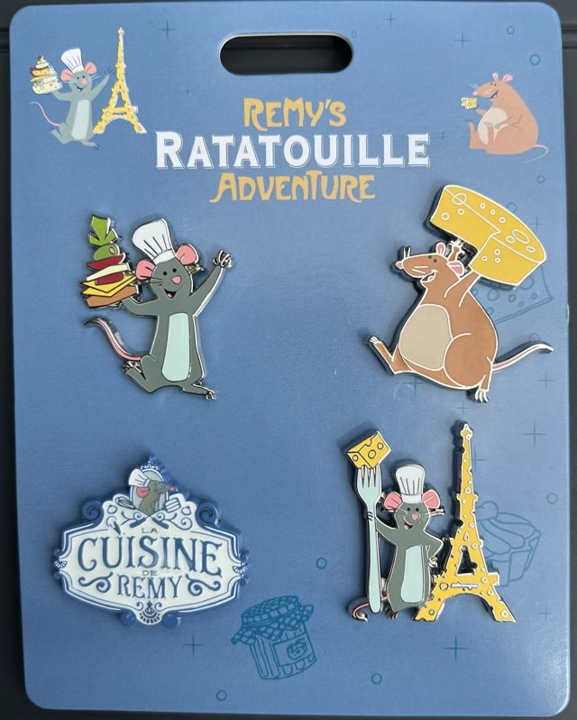 Remy's Ratatouille Adventure Pin Set