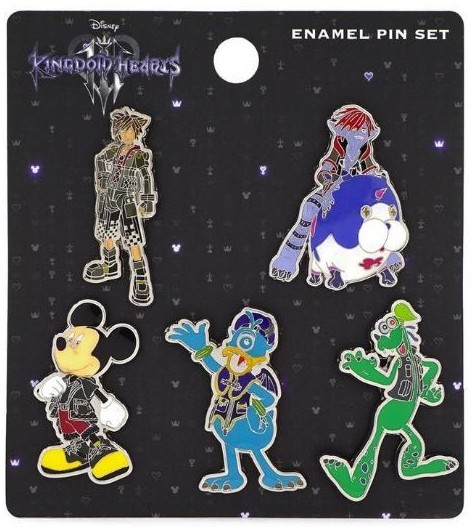 Sora, King Mickey, Monster Donald, Monster Goofy, and Monster Sora