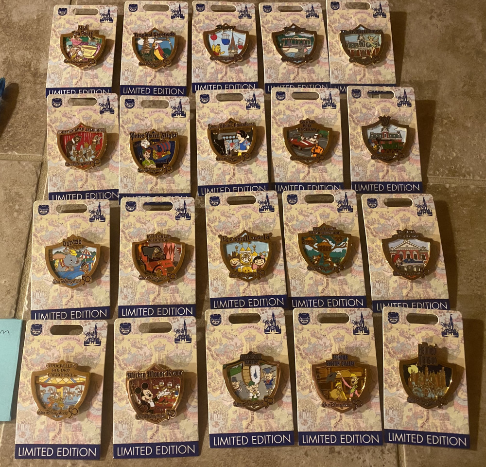 Walt Disney World 50th Anniversary Attraction Crests