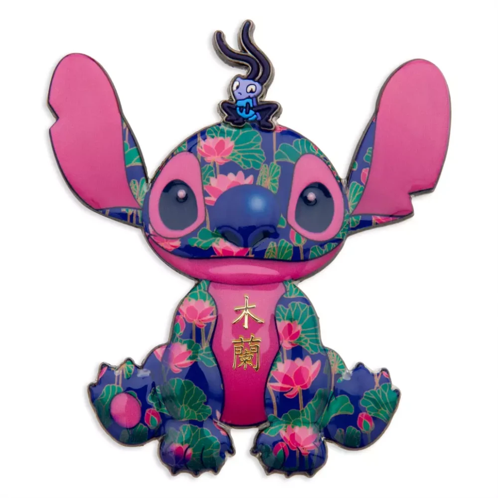 レア！Stitch CrashesDisney☆ピンバッジ全12種&ホルダー1冊 Disney Store Stitch Crashes Disney Jumbo Pins Full Set (1-12