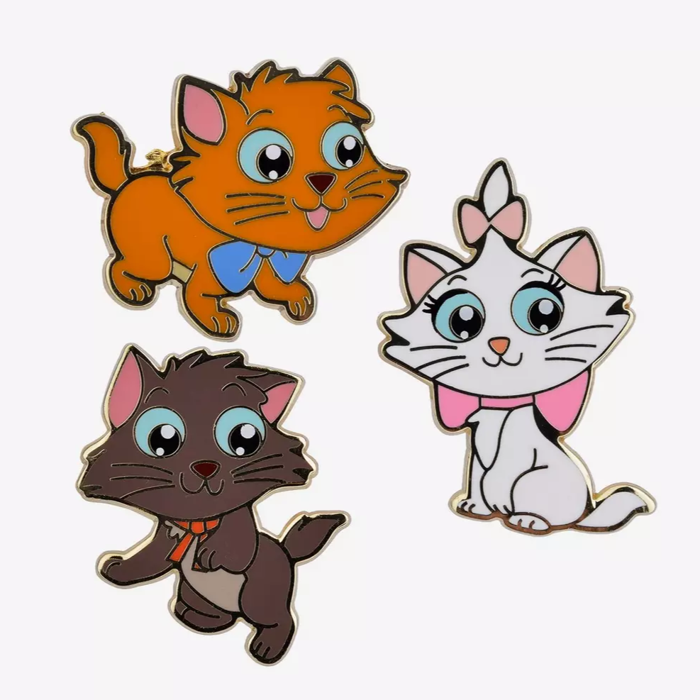 Chibi Aristocats Kitten Pin Set - Full Set
