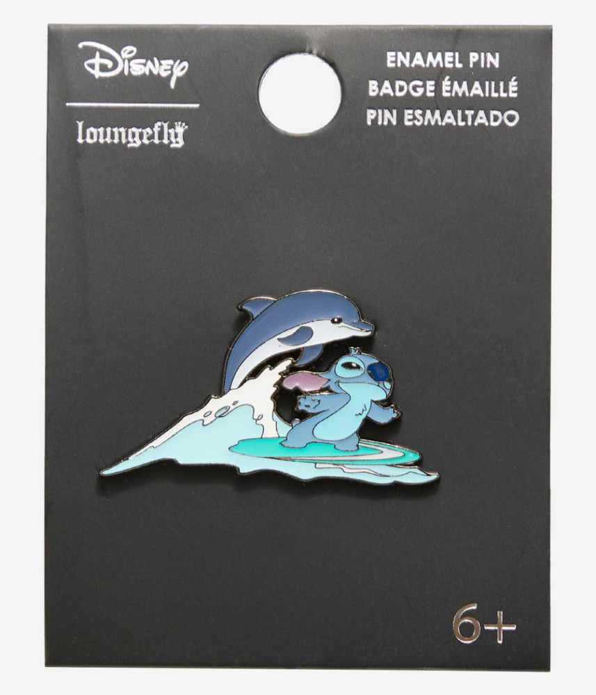 BoxLunch - Lilo & Stitch - Stitch surfing with Dolphin | PIN