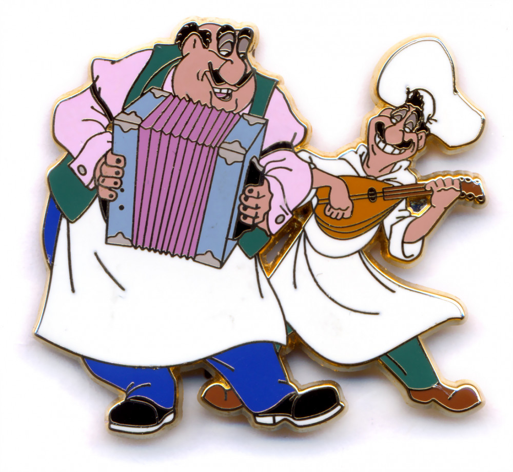 Lady and The Tramp - Tony playing the Accordian and Joe playing