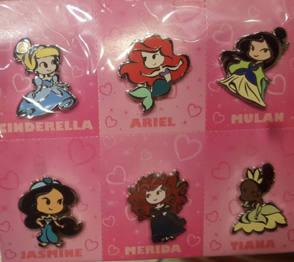 Cinderella, Mulan, Ariel, Merida, Tiana, Jasmine