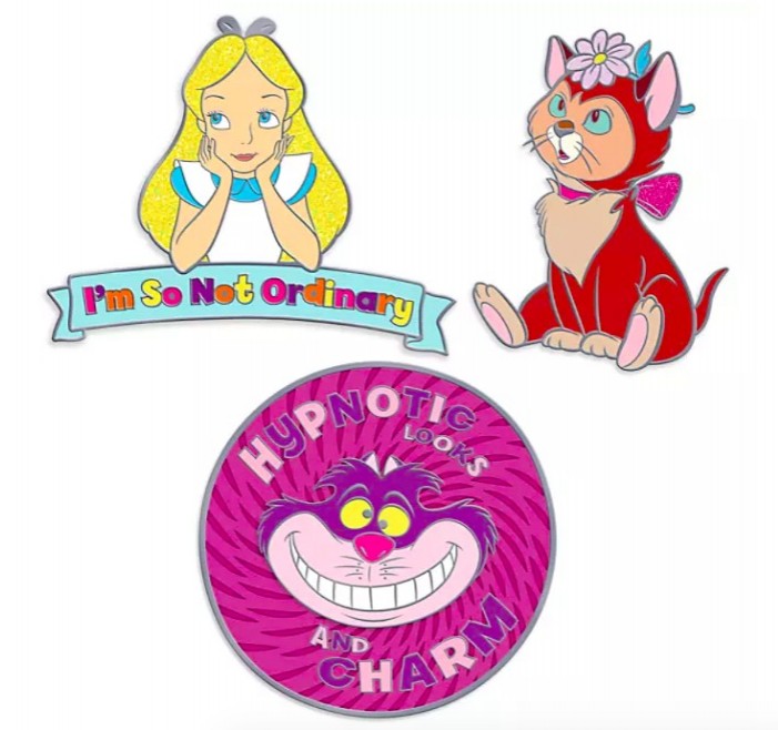 Alice In wonderland Oh My Disney 3 Pin Set
