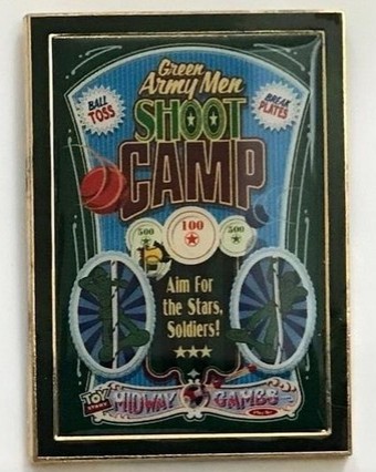 Toy Story Midway Games Poster - Green Army Men Shoot Camp | PIN 32885