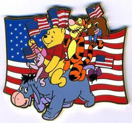 Flag Day 2006 - Pooh and friends | PIN 50127