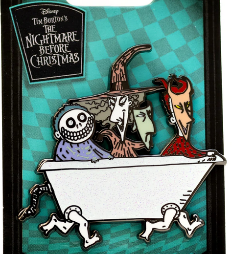 The Nightmare Before Christmas ピンバッチアート Pink A La Mode (PALM) - Nightmare Before Christmas - Lock Shock