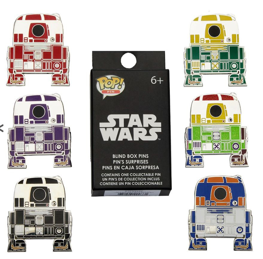 Star Wars Celebration 2022 Exclusive - Funko Pop! by Loungefly R Series Blind Box Pin Completed Set