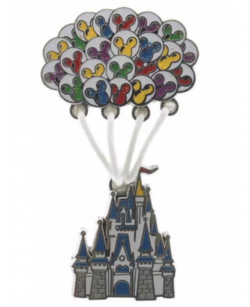Cinderella’s Castle with Mickey Balloons