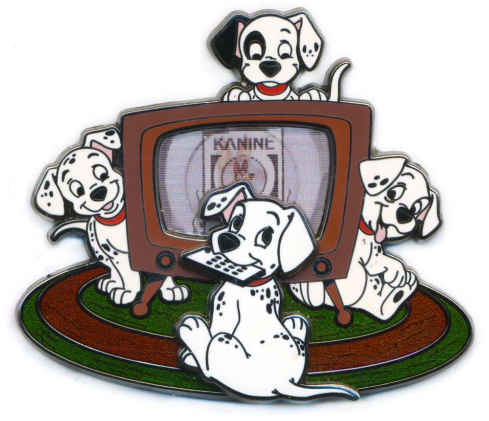 101 Dalmatians with Television (Lenticular) | PIN 53604