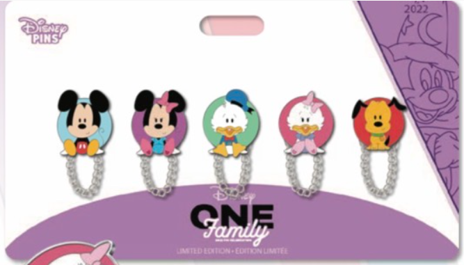 Mickey and Friends Chained Pin Set - Full Set