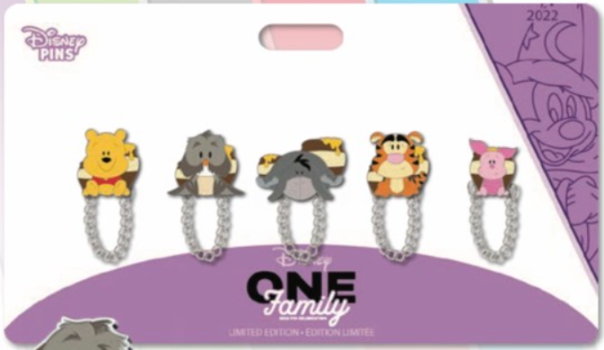 Winnie the Pooh Chained Pin Set - Full Set