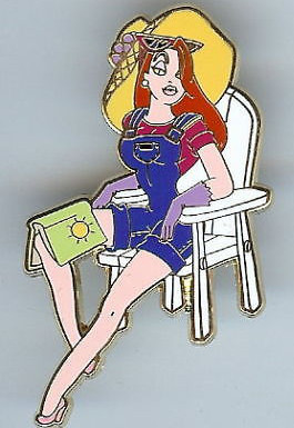 Lazy Days of Summer - Jessica Rabbit with book and hat | PIN 53833