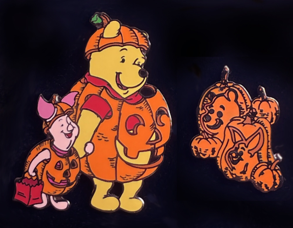 Winnie the Pooh & Piglet & Carved Pumpkins Set — Full Set
