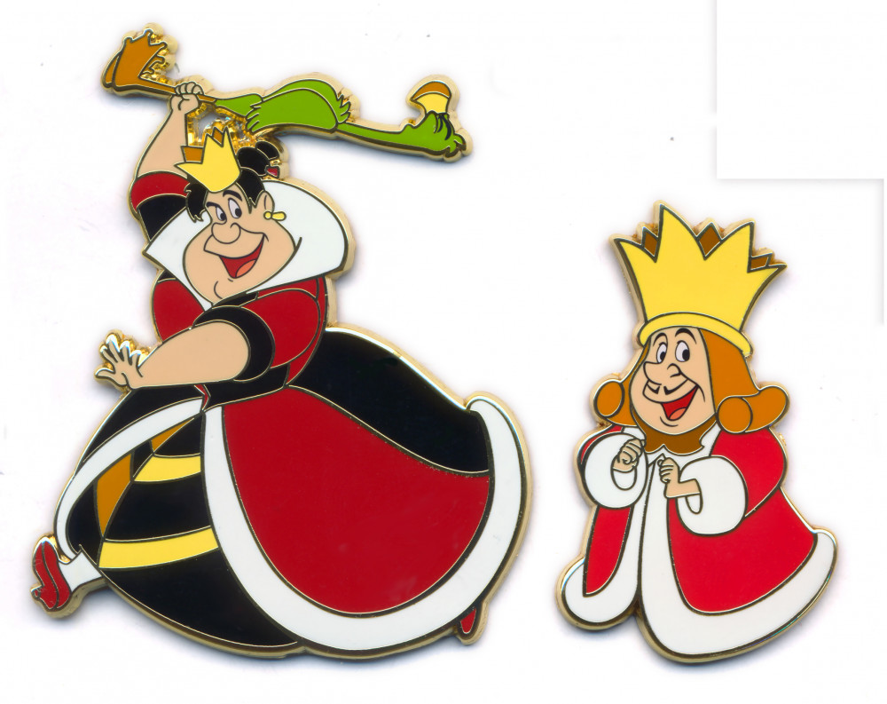 The Queen and King of Hearts playing Croquet