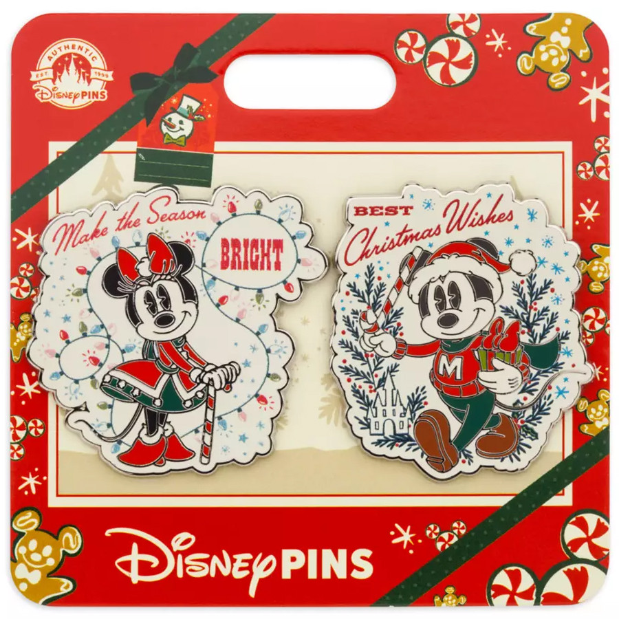 Vintage Christmas Mickey and Minnie Set