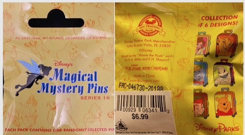 Magical Mystery Pins Series 16 Luggage Bag