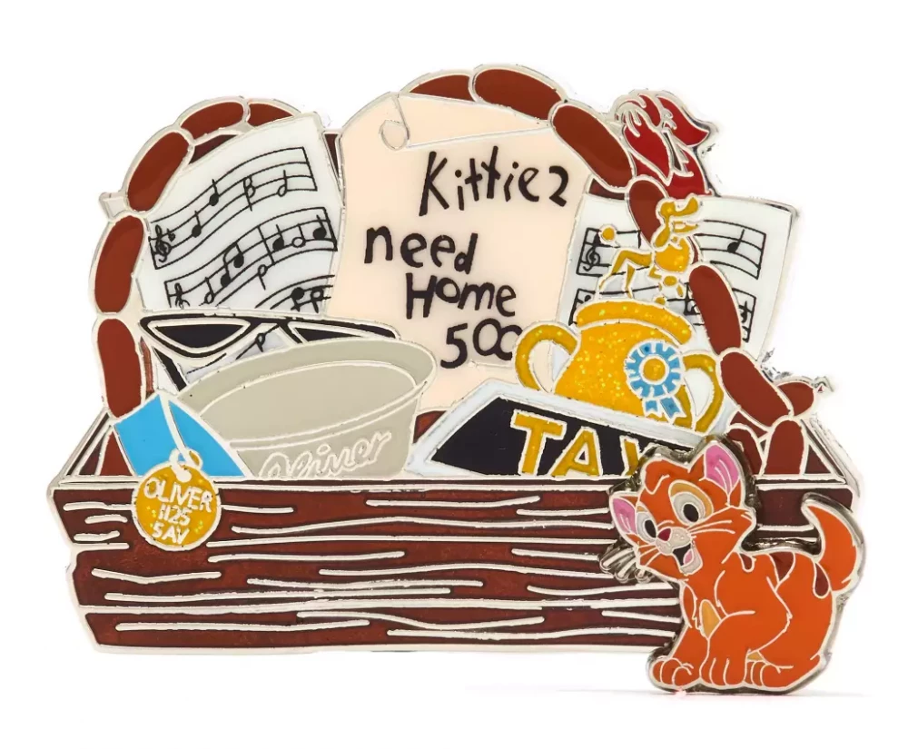 Character Gift Boxes Series - Oliver & Company Pin Set - Full Set