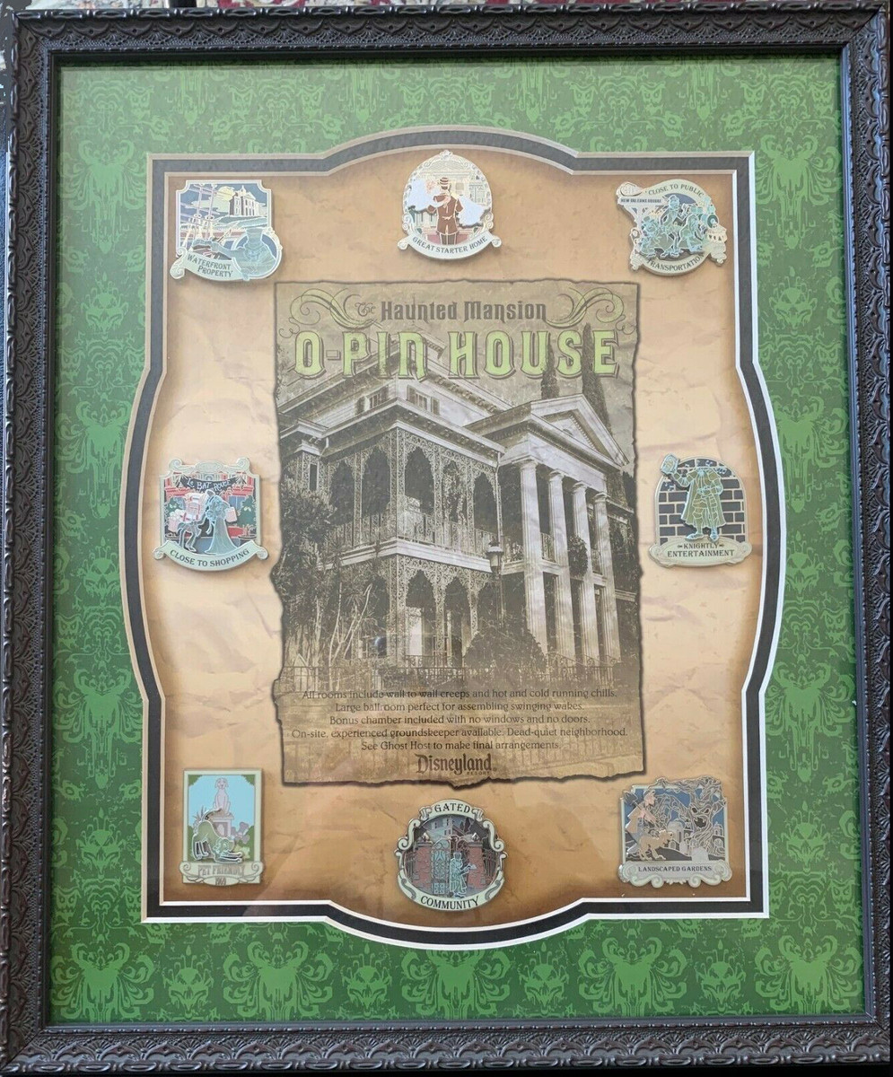 Haunted Mansion O'Pin House Amenities Framed Set