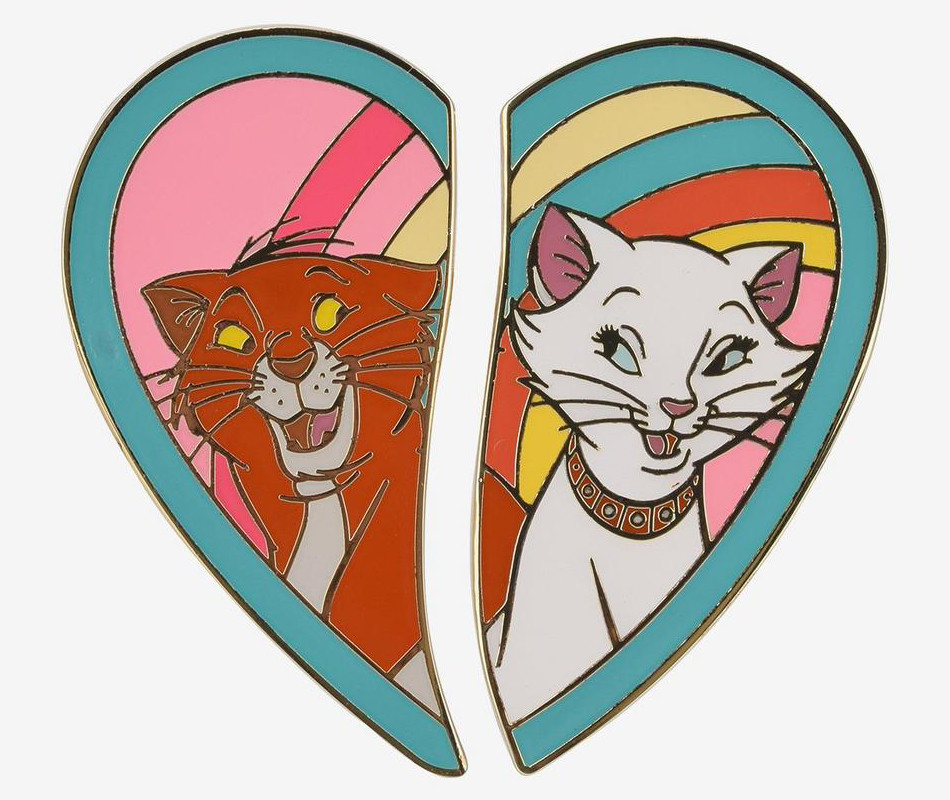Duchess & Thomas O’Malley Heart Pin Set - Full Set