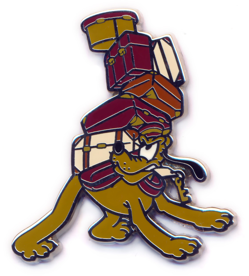 Twilight Zone Tower of Terror - Bellhop Pluto with Suitcases | PIN
