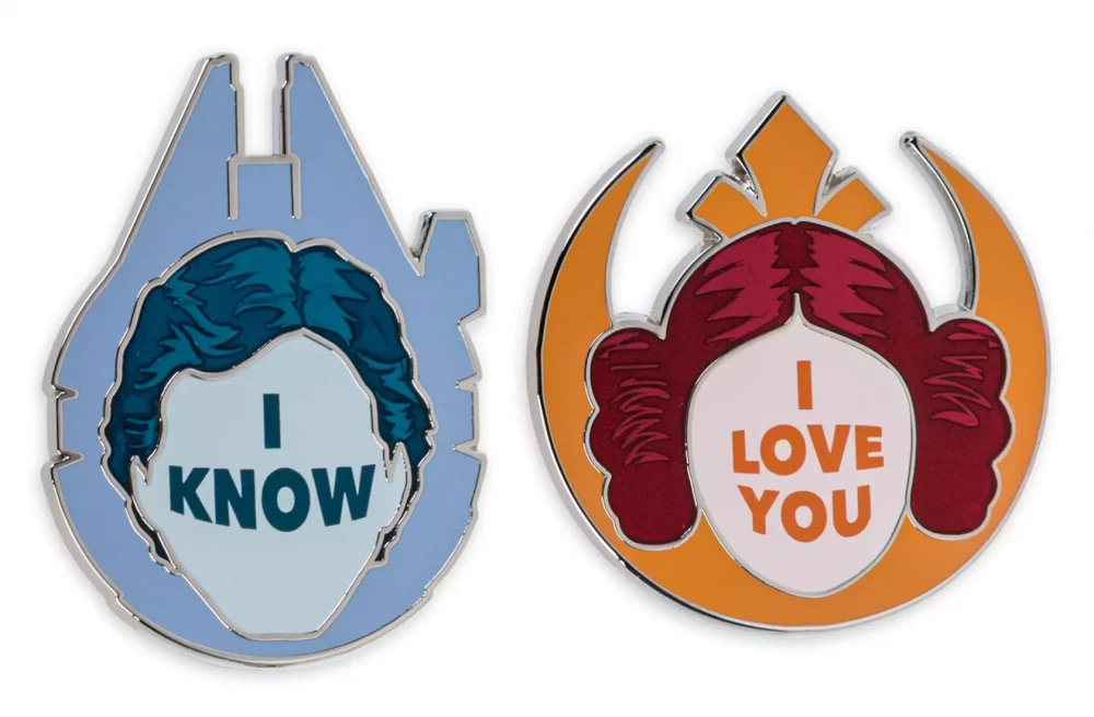 Princess Leia and Han Solo Couples Pin Set