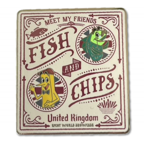 EPCOT World Showcase - UK Fish and Chips | PIN 41143