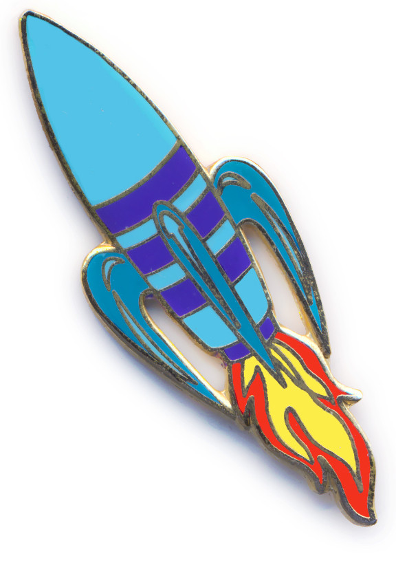 DisneyQuest - Teal Blue Rocket | PIN 41016