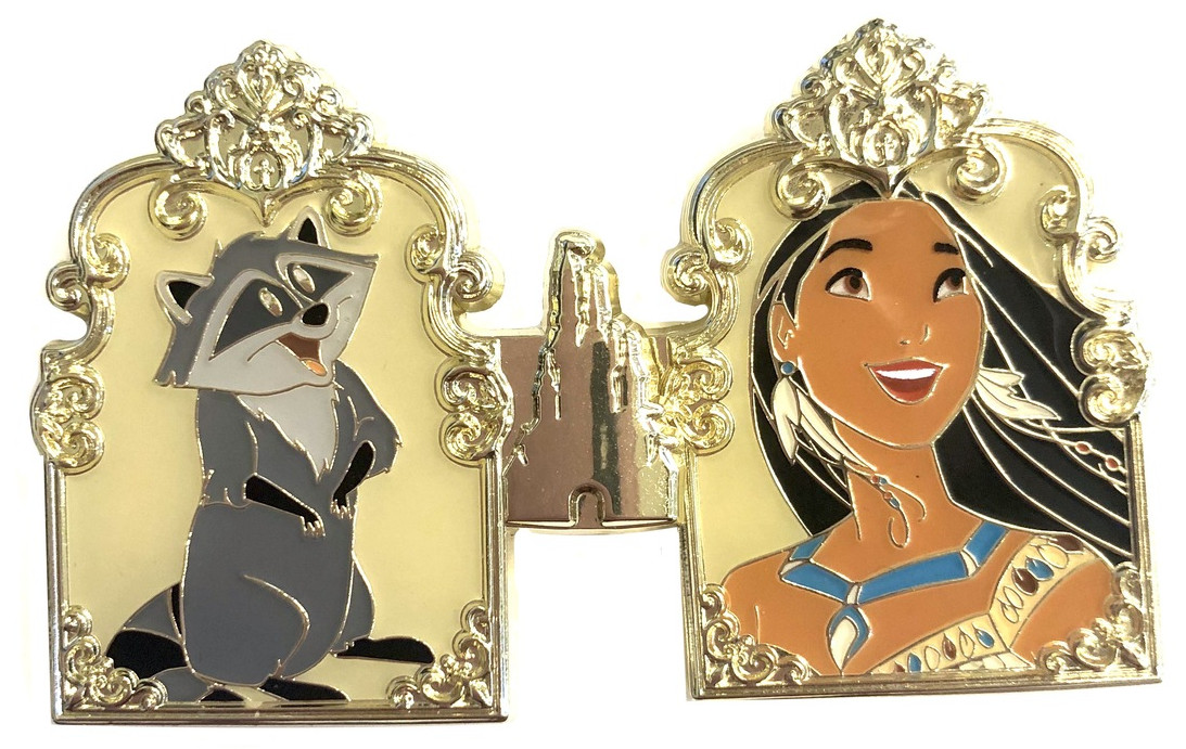 Pocahontas & Meeko -  Princess Castle 2-Pin Set - Pocahontas