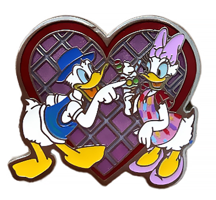 Valentine's Day - Donald and Daisy Heart | PIN 61046