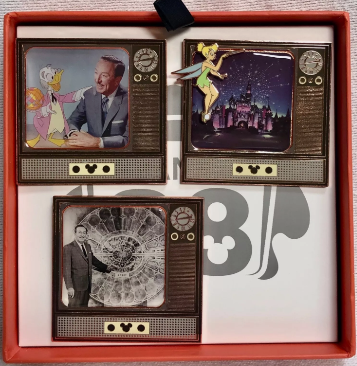Disneyland Channel 28 TV Jumbo Pin Set