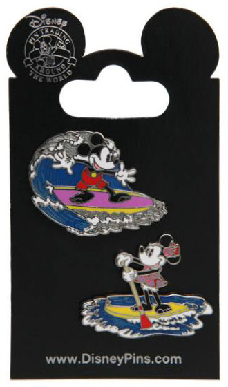 Mickey Surfing and Minnie Paddle Boarding Set